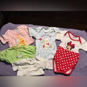 NEW Carter's White Baby Onesie with Green Accent